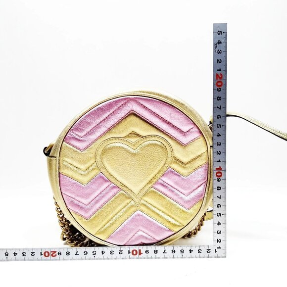 Authentic Gucci Pink Leather Shoulder Bag mon845-111125 - Picture 2 of 16